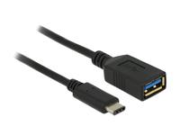DELOCK USB3.1 Kabel C -> A St/Bu 0.15m schwarz