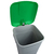 Pedal Operated Recycling Bin - 60 Litre - Green Lid