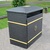 GFC Large Closed Top Litter Bin - 224 Litre - Smooth Finish painted in Dark Green