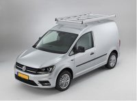 Dachgepäckträger aus Aluminium für Volkswagen Caddy, Bj. ab 2015, Radstand 2682mm, ohne Dachklappe, mit Hecktüren