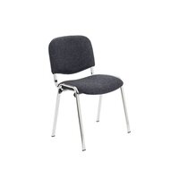 Jemini Ultra Multi Purpose Stacking Chair Charcoal/Chrome KF03350