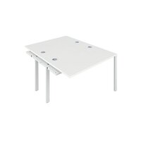 Jemini 2 Person Extension Bench Desk 1200x800x730mm White/White KF808633