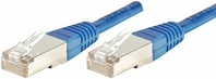 Patchkabel F/UTP, CAT.5e, blau, 0,30 m