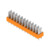 Leiterplattenklemme, 12-polig, RM 5 mm, 0,2-2,5 mm², 15 A, Flachstecker, orange,
