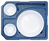 Dinner Box +2; 44x37x12 cm (LxBxH); blau