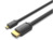 Vention HDMI-D/M -> HDMI-A/M (4K,HD,fekete), 1,5m, kábel