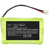 Battery for Remote Control 2.88Wh Ni-MH 2.4V 1200mAh for Bang & Olufsen Beo5 Andere Notebook-Ersatzteile