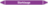 Rohrmarkierer ohne Gefahrenpiktogramm - Starklauge, Violett, 2.6 x 25 cm, Seton