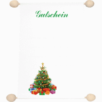 Gutschein Idee & Stil -Weihnachtsbaum- A6