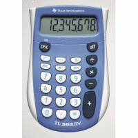 Taschenrechner TI-503 SV 8-stellig Batteriebetrieb weiß/blau