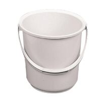 Jantex Floor Bucket in White Made of Plastic with Robust Handle 10 Litre