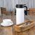 Olympia Vacuum Coffee Jug in White with Matt Black Handle and Lid - 1L