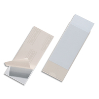 DURABLE Sachet 10 Pochettes adhésives Pocketfix H60 x L150 mm - ouverture latérale - Transparent