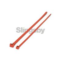 Coloured plastic cable ties, red
