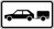 Verkehrszeichen VZ 1010-59 Personenkraftwagen mit Anhänger, 330 x 600, 2mm flach, RA 1