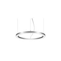 LED Pendel-Ringleuchte BIRO CIRCLE, IP20, ø 120 cm, Höhe 5 cm, 117W, 2700-6500K, 17501lm, dimmbar Casambi, silber