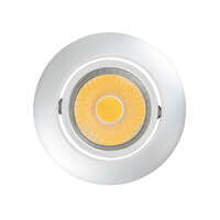 LED Downlight A 5068 T FLAT, rund, 38°, 8W, 3000K, IP40, dimmbar, chrom matt