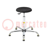 Tabouret; ESD; Dim.de siège: Ø345mm; 560÷810mm; max120kg