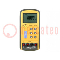 Misuratore: calibratore; tensione,corrente; VDC: 0÷100mV,10V