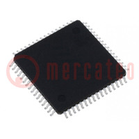 IC: microcontrolador AVR; TQFP64; Cort.ext: 36; Cmp: 2; ATXMEGA