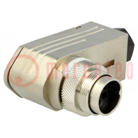 Connector: M16; plug; male; for cable; PIN: 7; 300V; angled 90°