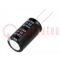 Capacitor: electrolytic; THT; 56uF; 450VDC; Ø18x31.5mm; ±20%; 2000h