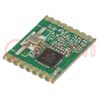 Modul: RF; FM vevő; FSK; 868MHz; SPI; -120dBm; 1,8÷3,6VDC; SMD