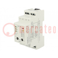 Module: spanning controle relais; 230/400VAC; op DIN-rail; SPDT