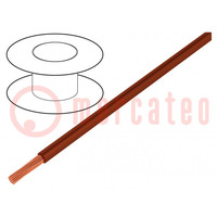Wire; TLY; stranded; Cu; 0.35mm2; PVC; brown; 150V; 500m; Class: 5