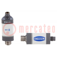 Vacuum and pressure switch; 0÷50°C; IP65; Electr.connect: M8