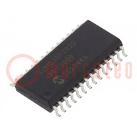 IC: microcontroller dsPIC; 12kB; 512BSRAM; SO28; 3,3÷5VDC; DSPIC