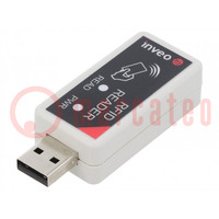 Czytnik RFID; 5V; UNIQUE; USB; status trybu pracy: LED; ABS; USB B