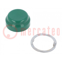 Actuator lens; 30mm; 9001K; Actuator colour: green