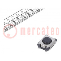 Microswitch TACT; SPST-NO; Pos: 2; 0.05A/12VDC; SMT; 1.6N; 1.4mm