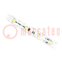 LED tape; white neutral; 2835; 12V; LED/m: 60; 8mm; white PCB; IP20