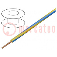 Przewód; H05V-K,LgY; linka; Cu; 2,5mm2; PVC; żółto-niebieski; 50m