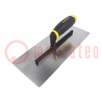 Finishing trowel; rounded edges; L: 320mm; W: 130mm