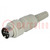 Plug; DIN; male; PIN: 6; Layout: 240°; straight; for cable; soldering