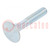 Screw; with double fins,with flange nut; M6x35; 1; Head: flat