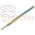 Przewód; H05V-K,LgY; linka; Cu; 1,5mm2; PVC; żółto-niebieski; 100m