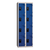 Vestiaires 4 cases x 2 colonnes - Monobloc - Bleu - Largeur 80cm