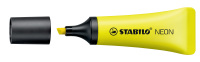 Textmarker STABILO® NEON. Kappenmodell, Farbe des Schaftes: in Schreibfarbe, Farbe: gelb