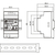 Skizze zu Netzgerät für Hutschiene HDR-60-12, 12V DC, 4,5 A, 54W, 52,5 x 90 x 58,4 mm