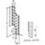 Skizze zu SIMPSON szarufa-szelemen-rögzítő SPF 210 balos tűzihorganyzott minősítéssel