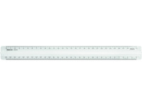 College Lineal 30 cm, mit Griff, transparent, Blister