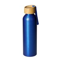 Artikelbild Aluminiumflasche "Bamboo" 0,6 l, blau/natur
