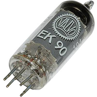 EK 90 = 6 BE 6 TUBE ÉLECTRONIQUE HEPTODE 100 V 2.8 MA NOMBRE DE PÔLES (NUM): 7 CULOT: B7G CONTENU 1 PC(S) EKWB