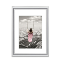 CADRE PHOTO EN PLASTIQUE "SWING", ARGENT, 30 X 40 CM HAMA