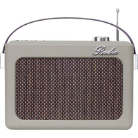 SILVA SCHNEIDER MONO 1968 BT RADIO DE TABLE FM AUX, BLUETOOTH, USB, SD RECHARGEABLE, FONCTION RÉVEIL GRIS 243021