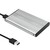 Obudowa | kieszeń do dysków HDD SSD 2.5" SATA3 | USB 3.0 | Srebrna